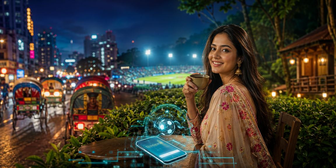 ঢাকায় চা বাগানের পরিবেশে মোবাইলে ক্যাসিনো বেটিং